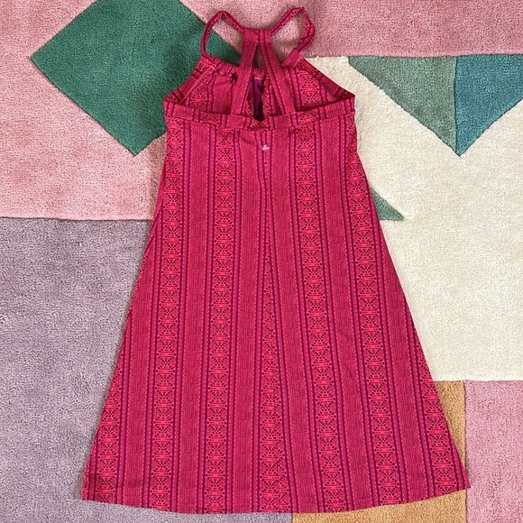 Prana Quinn Fuchsia Lace Pink Mandala RacerBack Active Outdoor Dress - Picture 4 of 17